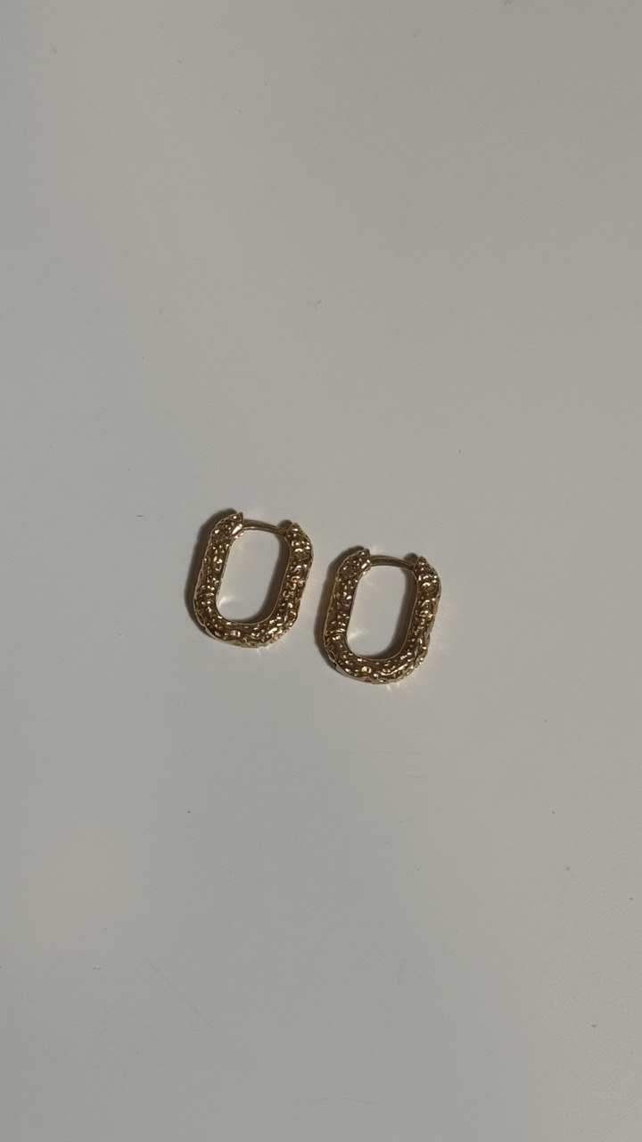 עגילי רוקי - גולד