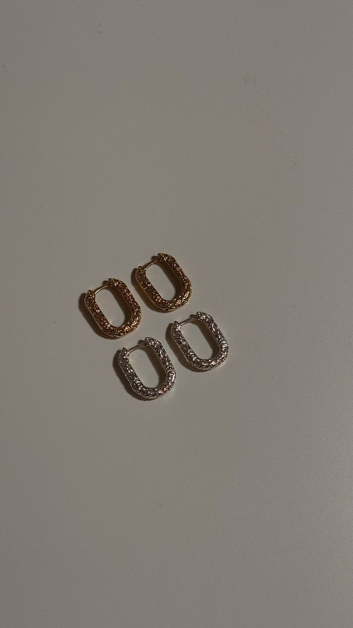 עגילי רוקי - גולד
